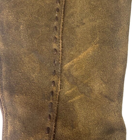 Adrienne Vittadini Leather Knee High Boots Womens Brown Size 6 M - Picture 8 of 10